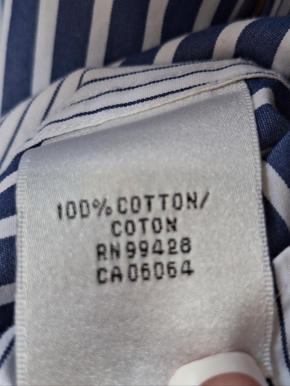 Bugatchi Uomo Classic Fit Blue Stripe Shirt Bold Modern Style Elevated Mens L - Picture 5 of 9